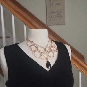 Gold colored necklaces
